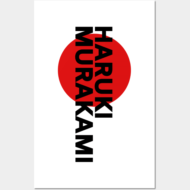 Haruki Murakami Sun Wall Art by MindGlowArt